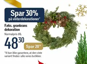 Grankrans dekoration