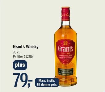 Føtex Grant's Whisky tilbud