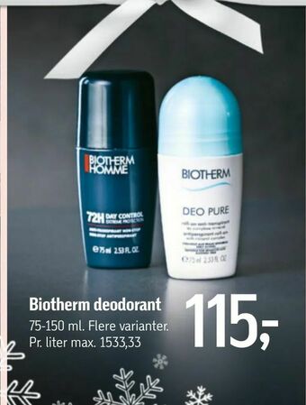 Føtex Biotherm deodorant tilbud