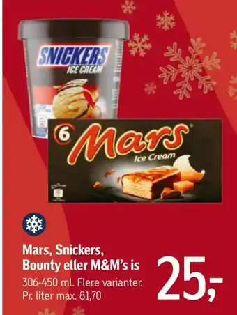 Føtex Mars, Snickers, Bounty eller M&M's is tilbud