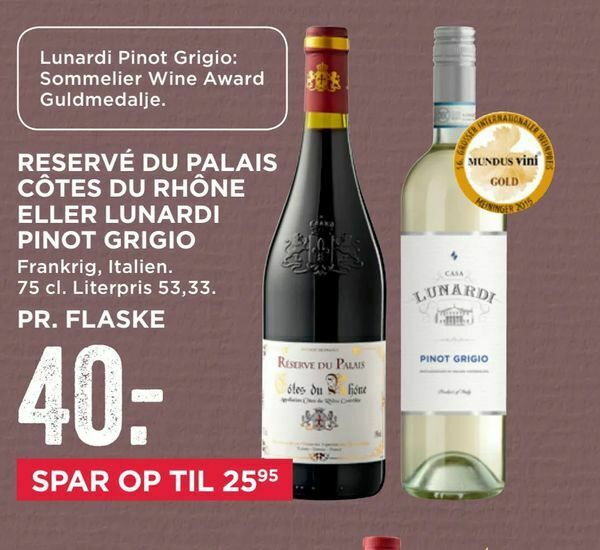 Reservé du palais côtes du rhône