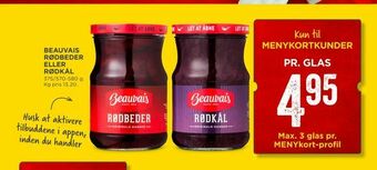 MENY Beauvais rødbeder eller rødkål tilbud