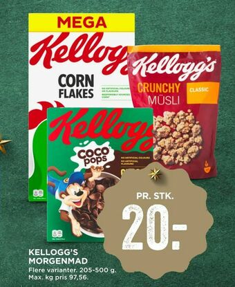 MENY Kellogg's morgenmad tilbud