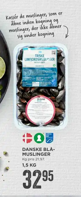 Danske blå muslinger