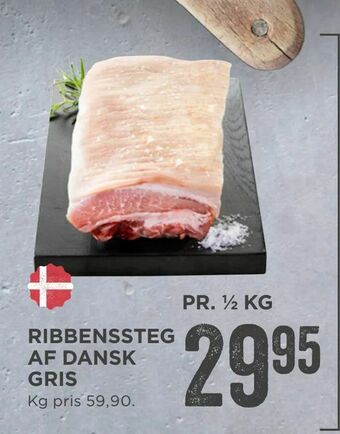 MENY Ribbenssteg af dansk gris tilbud