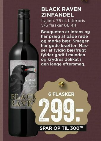 MENY Black raven zinfandel tilbud