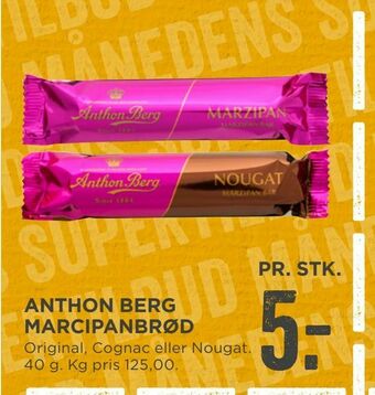 MENY Anthon berg marcipanbrød tilbud