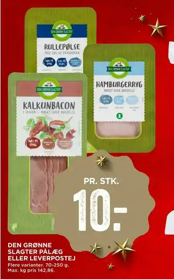 MENY Den grønne slagter pålæg eller leverpostej tilbud