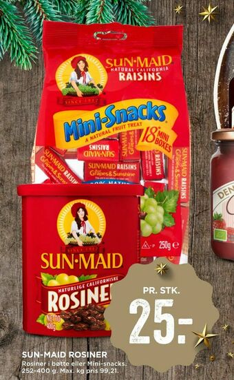 MENY Sun-maid rosiner tilbud