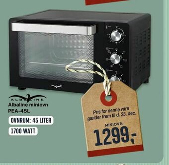 Skousen Albaline miniovn PEA-45L tilbud