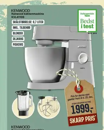 Skousen Kenwood køkkenmaskine KVL4110S tilbud
