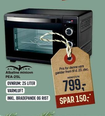 Skousen Albaline miniovn PEA-25L tilbud