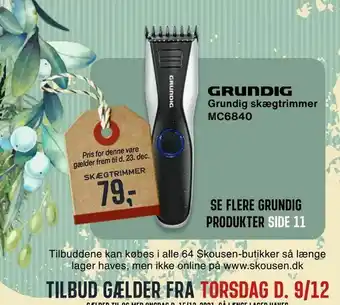 Skousen skægtrimmer tilbud