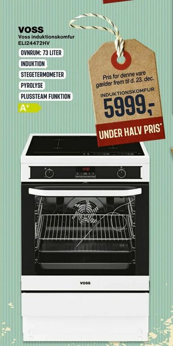 Skousen Voss induktionskomfur ELI24472HV tilbud