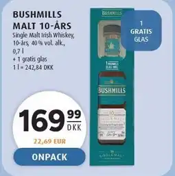 Scandinavian Park BUSHMILLS MALT 10-ÅRS tilbud