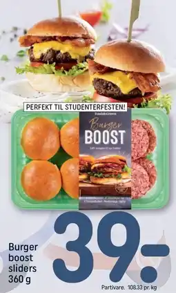 REMA 1000 Burger boost sliders tilbud