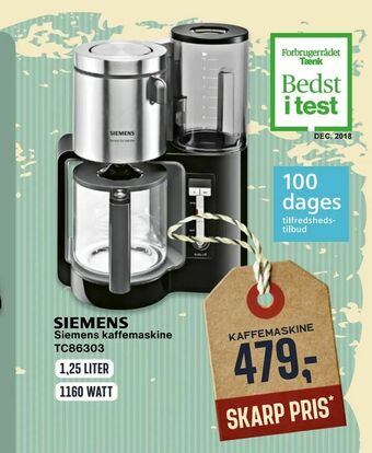 Skousen kaffemaskine tilbud