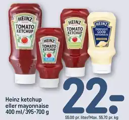 REMA 1000 Heinz ketchup eller mayonnaise tilbud