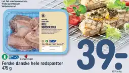 Ferske danske hele rødspætter
