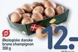Økologiske danske brune champignon