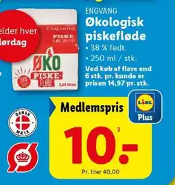 Lidl ENGVANG Økologisk piskefløde tilbud