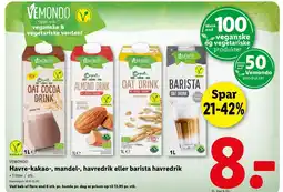 Lidl VEMONDO Havre-kakao-, mandel-, havredrik eller barista havredrik tilbud