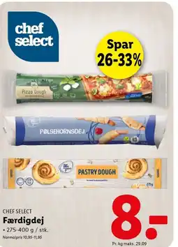 Lidl Chef select færdigdej tilbud