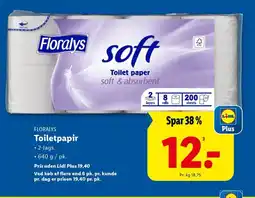 Lidl FLORALYS Toiletpapir tilbud