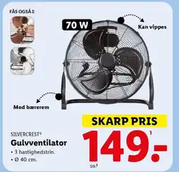 Lidl SILVERCREST® Gulvventilator tilbud