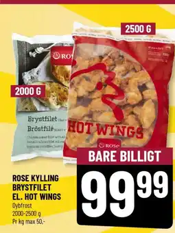 Løvbjerg ROSE KYLLING BRYSTFILET EL. HOT WINGS tilbud