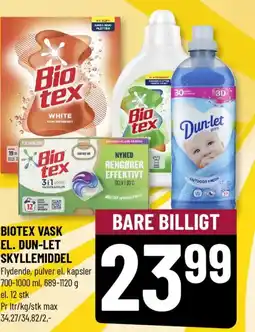 Løvbjerg BIOTEX VASK EL. DUN-LET SKYLLEMIDDEL tilbud