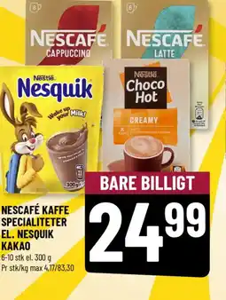 Løvbjerg NESCAFÉ KAFFE SPECIALITETER EL. NESQUIK KAKAO tilbud