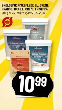 Løvbjerg ØKOLOGISK PISKEFLØDE EL. CREME FRAICHE 18% EL. CREME FRISK 9% tilbud