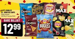 Løvbjerg Lay's, bugles el. doritos chips mange varianter tilbud
