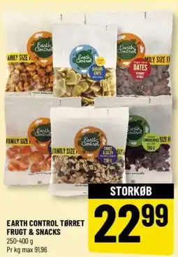 Løvbjerg EARTH CONTROL TØRRET FRUGT & SNACKS tilbud