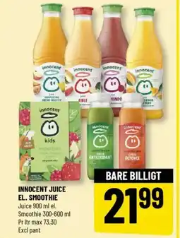 Løvbjerg INNOCENT JUICE EL. SMOOTHIE tilbud
