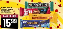 Løvbjerg BE-KIND, BODYLAB, CORNY EL. GRENADE PROTEIN BARS tilbud