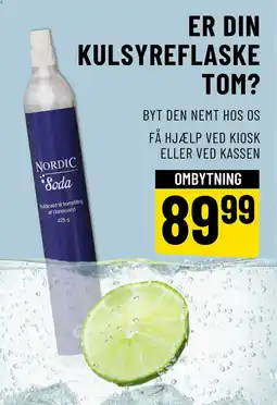 Løvbjerg ER DIN KULSYREFLASKE TOM? tilbud