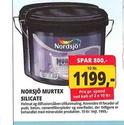 Farveland NORSJÖ MURTEX SILICATE tilbud