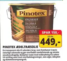 Farveland PINOTEX ÆDELTRÆSOLIE tilbud