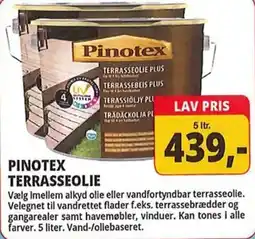Farveland PINOTEX TERRASSEOLIE tilbud