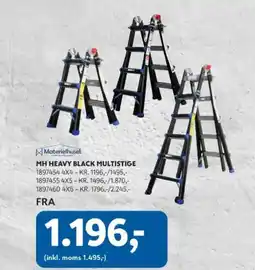 Davidsen MH HEAVY BLACK MULTISTIGE tilbud