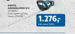 Davidsen MAKITA HÆKKEKLIPPER 18 V DUH606Z tilbud