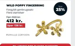 WILD POPPY FINGERRING