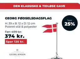 Erling - Christensen GEORG FØDSELSDAGSFLAG tilbud