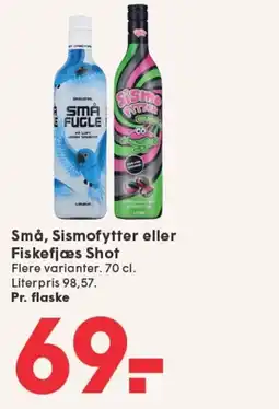 SPAR Små, Sismofytter eller Fiskefjæs Shot tilbud