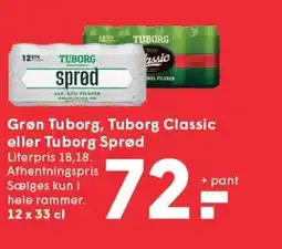 SPAR Grøn Tuborg, Tuborg Classic eller Tuborg Sprød tilbud