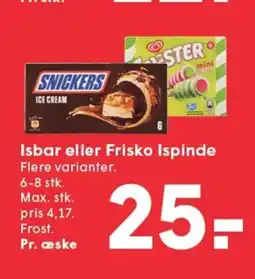 SPAR Isbar eller Frisko Ispinde tilbud