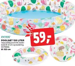 jem & fix INTEX POOLSÆT 150 LITER tilbud