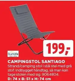 jem & fix CAMPINGSTOL SANTIAGO tilbud